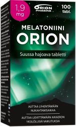 Melatoniini Orion 1,9 mg 100 tabl suussa hajoava