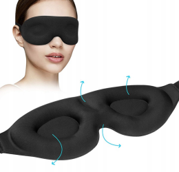 WAYA Premium 3D-unimaski musta 1 kpl