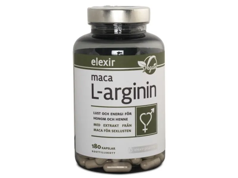 Elexir Pharma Maca ja L-arginiini testosteroni lisä